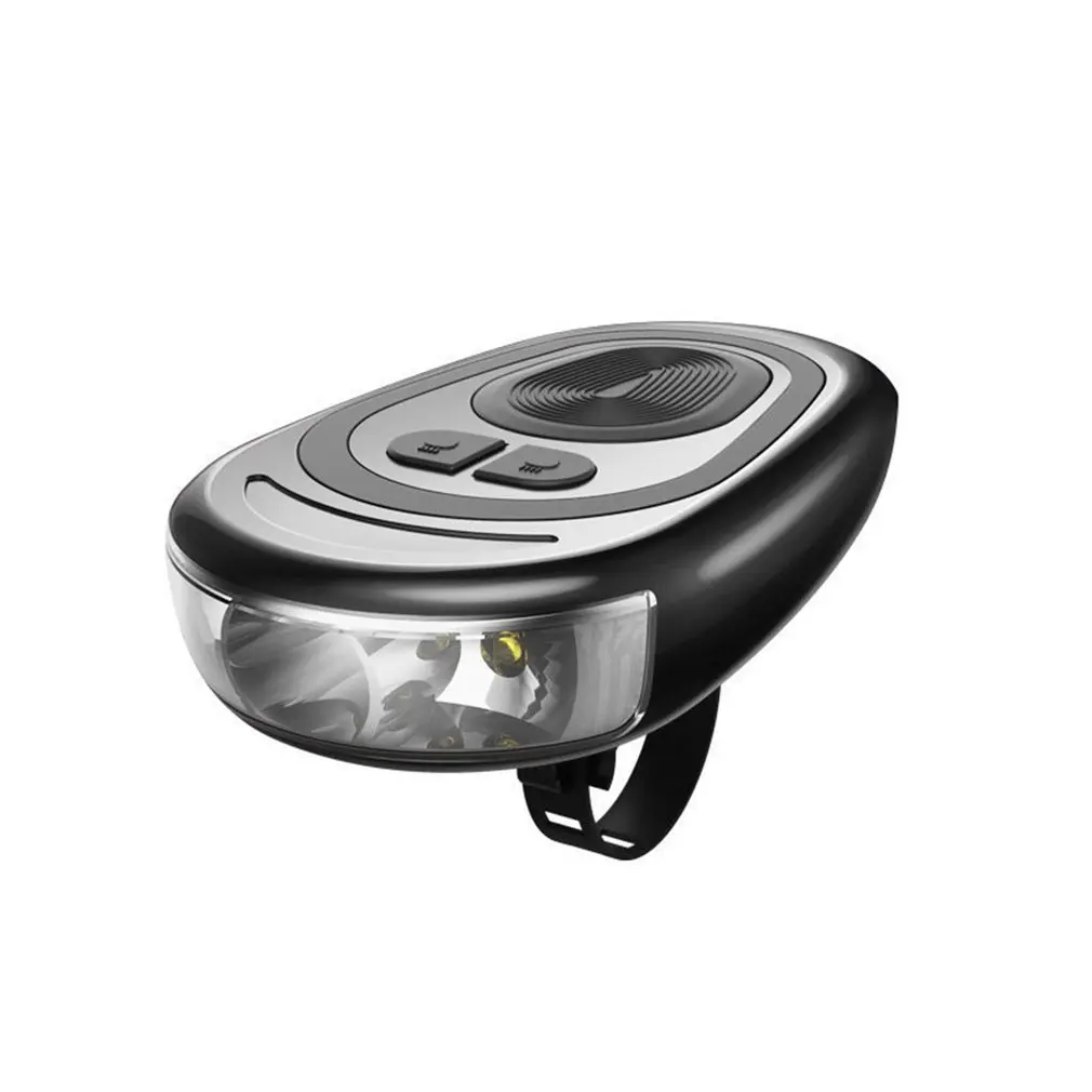 

NEW Super Bright 3 LED Bike Front Light with Bell USB Rechargeable Light Waterproof Safe Night Cycling Lamp Bicycle Bell