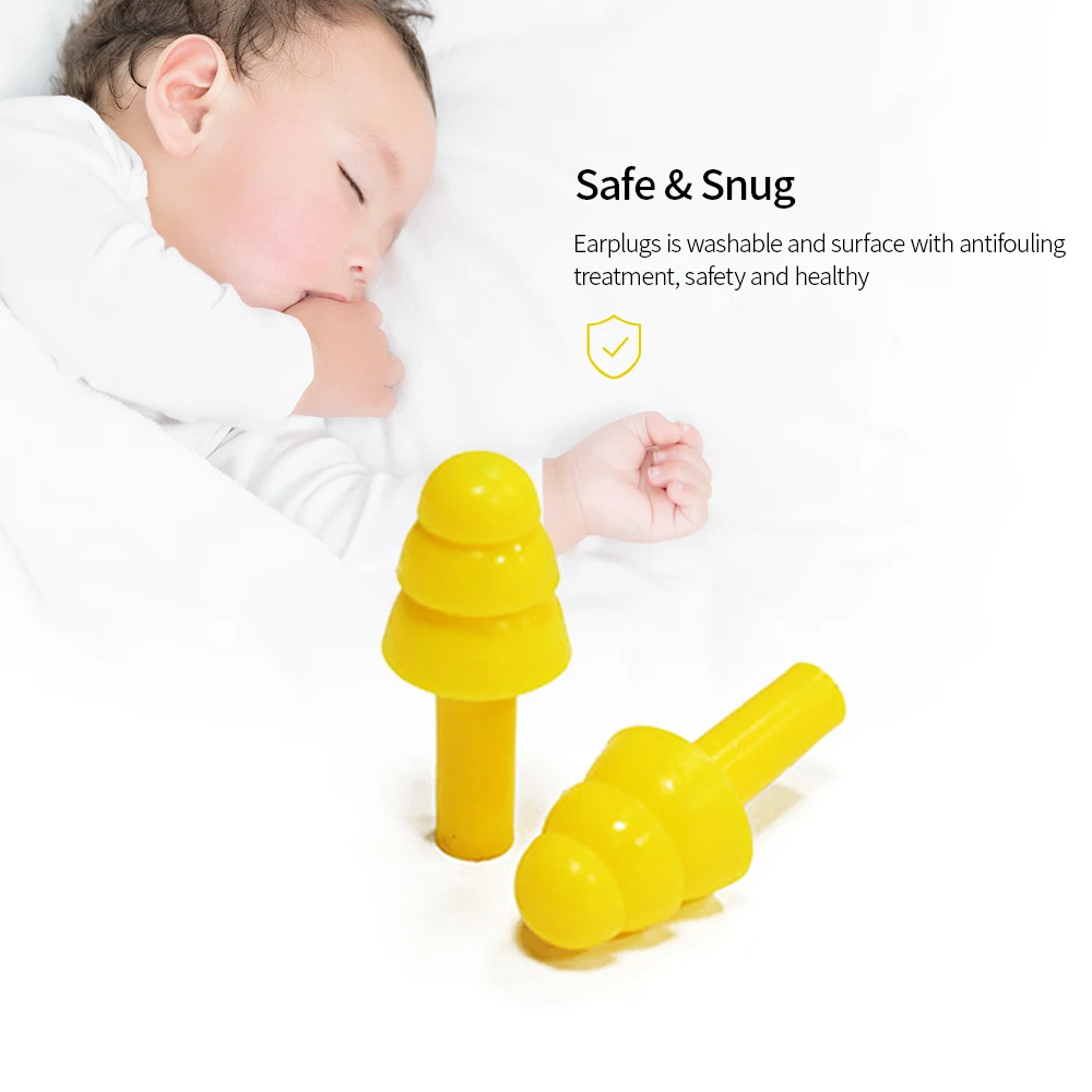 

200 Pairs Soft Silicone Earplugs Tree-like Uncorded Ear Plugs Noise Cancelling Ear Plugs Anti-Noise Ear Protectors