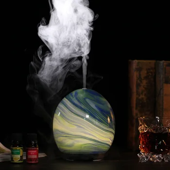 

Home 100ml aromatherapy ultrasonic humidifier portable adjustable fog air purifiers Round air difuzor H13