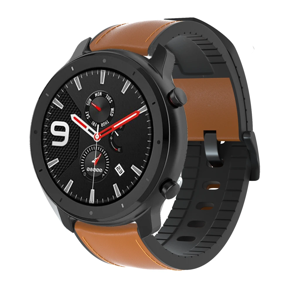 For-GTR-47mm-Leather-Strap-Watchband-for-Xiaomi-Huami-Amazfit-PACE-Stratos-2-2S-Watch-Bracelet(1)