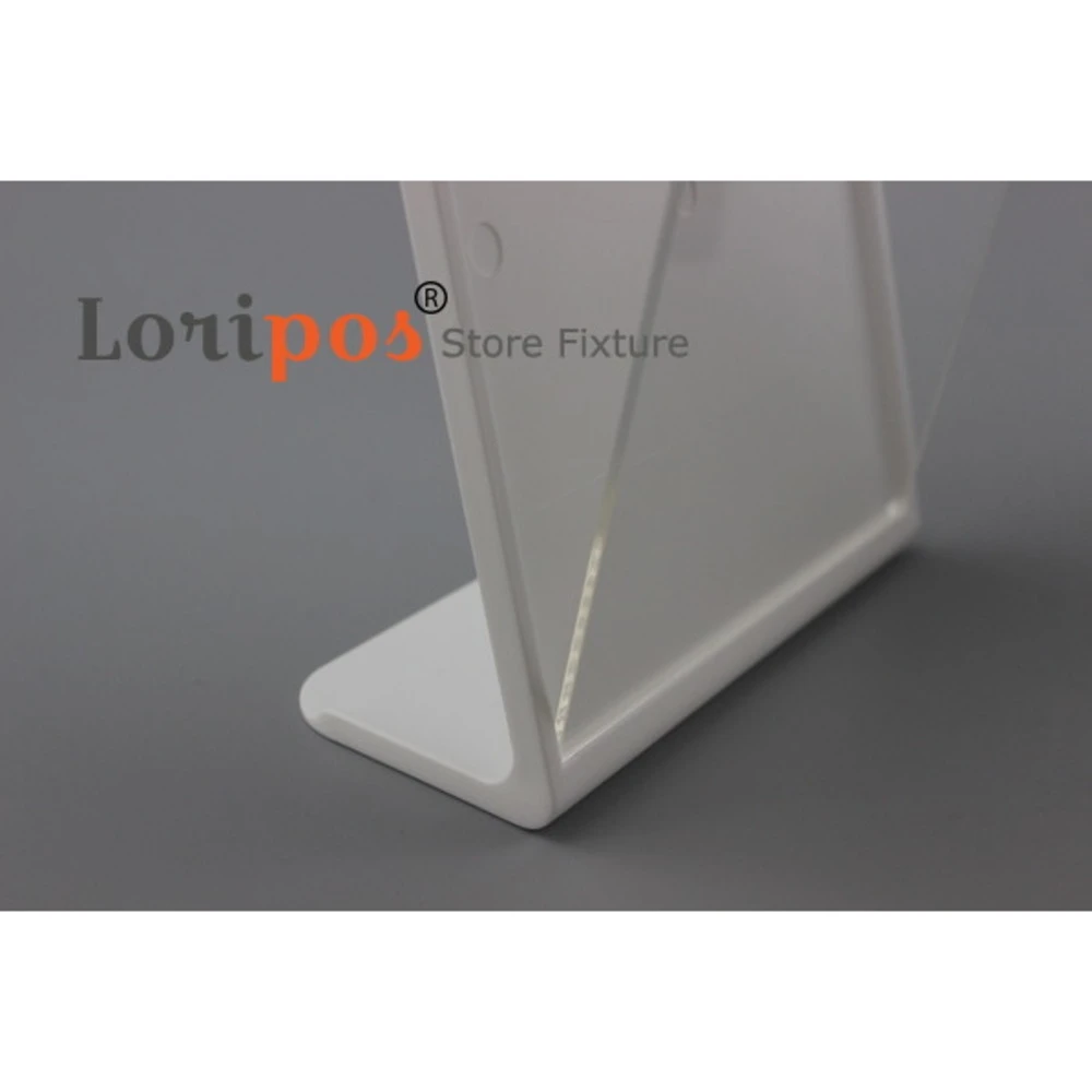 A4 l Shape Tabletop Acrylic Menu Sign Holder Promotion Products Counter Leaflet Flyer Poster Holder Display Stands Frame