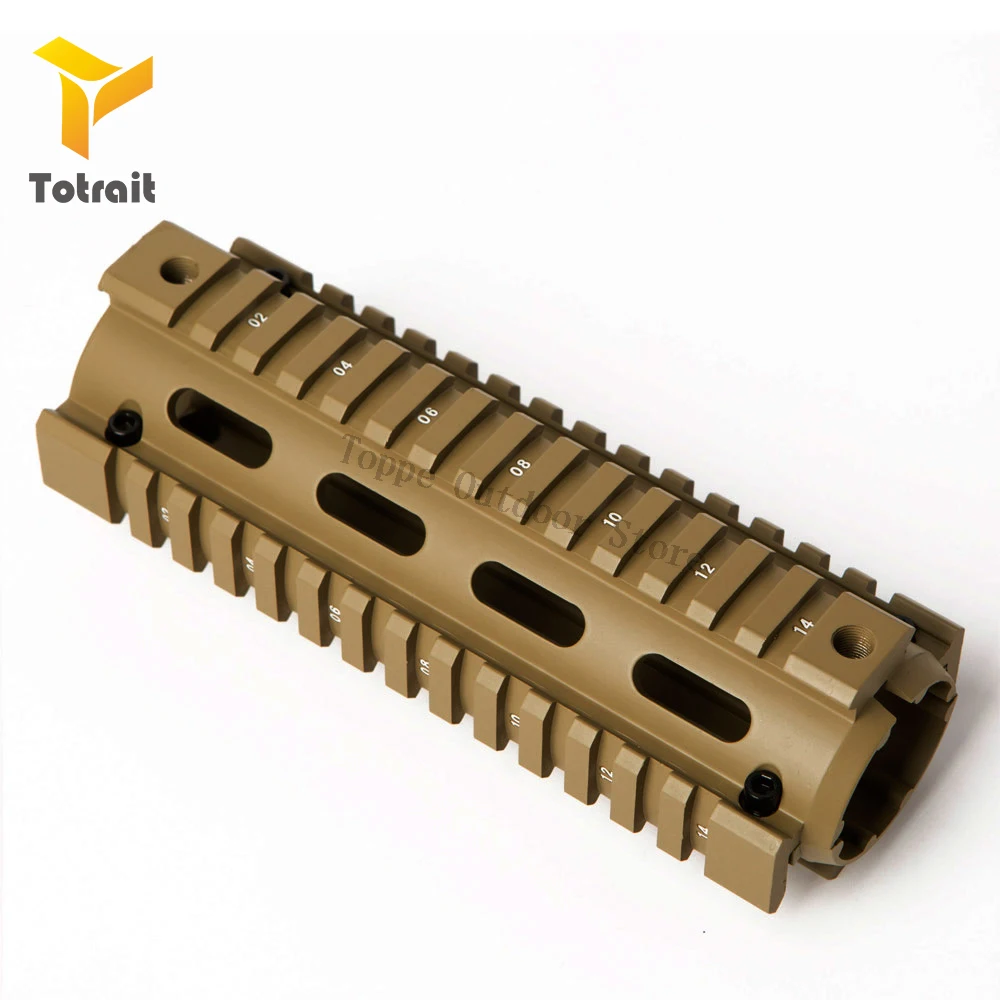 TOtrait 6,7 дюймов AR15 M4 Carbine Handguard RIS Drop-in Quad Rail Mount Tactical Free Float страйкбол AR-15 ружье аксессуары