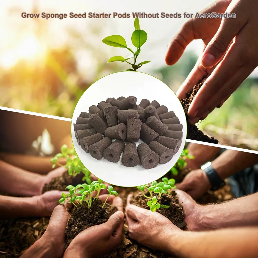 50pcs 32mm Hydroponic Seedling Sponge Planting Gardening Tools for Greenhouse 