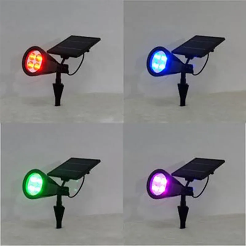 Solar four-color light outdoor waterproof aluminum alloy shell color projection lamp | Лампы и освещение