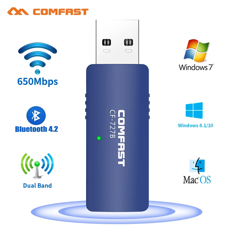 USB Wifi адаптер 1300 Мбит/с Wi fi Adatper 5 ГГц антенна Bluetooth 4 2 Ethernet PC для компьютера