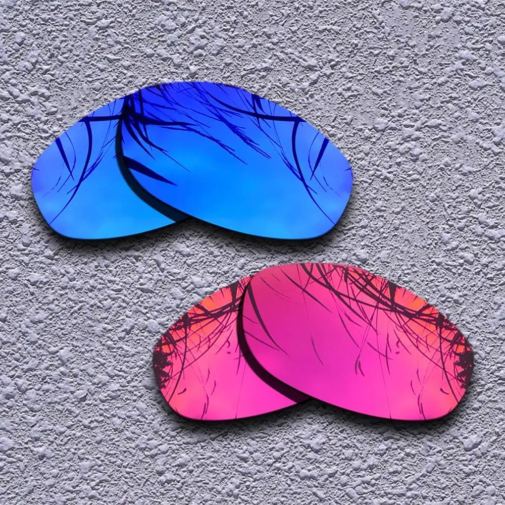 2 пары поляризованных сменных линз для солнцезащитных очков Oakley Tightrope-несколько вариантов - Цвет линз: Purple-Purple Red