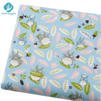 

Fabric by Meter Totoro Printed Cotton Fabrics for Sewing Baby Nest Bumper Blankets Clothes DIY Patchwork Fabrics