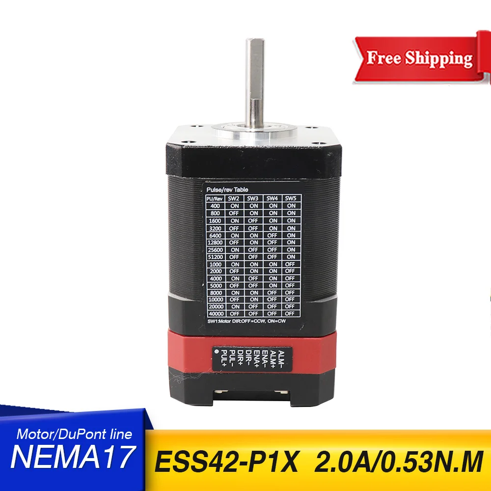 

ESS42-P1X-48MM 2,0a сервопривод шаговый двигатель 48 мм встроенный шаговый сервопривод с замкнутым циклом NEMA17