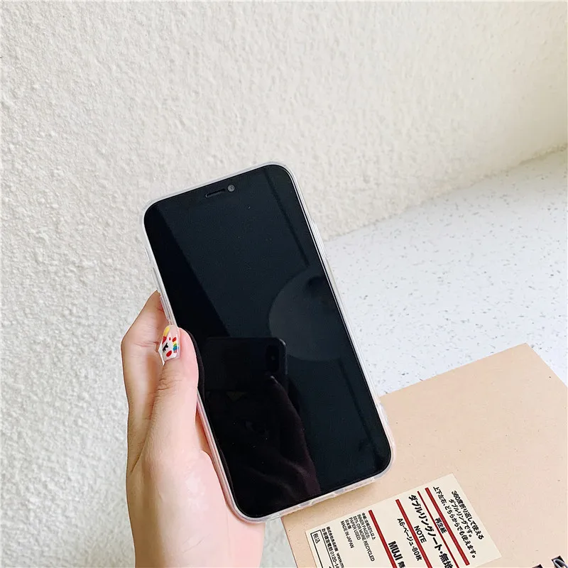 Забавный Мультфильм Crayon Shinchan Телефон чехол для iPhone 6 6S 7 8 Plus X XS MAX XR Чехол Подушка безопасности Прозрачная мягкая Задняя накладка чехла из ТПУ