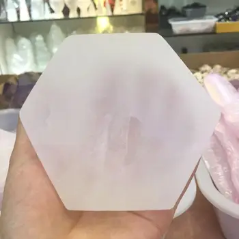 

Natural Gypsum Selenite Stone Hexagon Bowl Candlestick Aromatherapy Healing