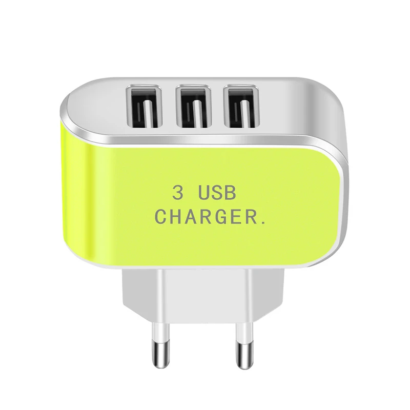 Новое USB зарядное устройство, 3 порта, 5 В, 3,1 А, для путешествий, USB, настенный адаптер питания, ЕС, зарядное устройство, зарядка для huawei, для iPhone, USB, зарядное устройство для телефона