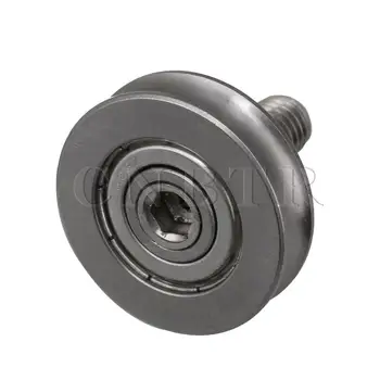 

CNBTR 30mm OD Steel U-type Track Guide Roller Bearing with M8x18mm Thread Rod