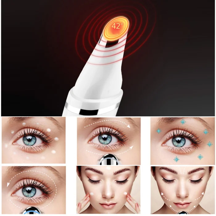 Мини термальный глаз косметический аппарат-массажер удаляет морщины темные круги Отечность Уход за глазами WH998