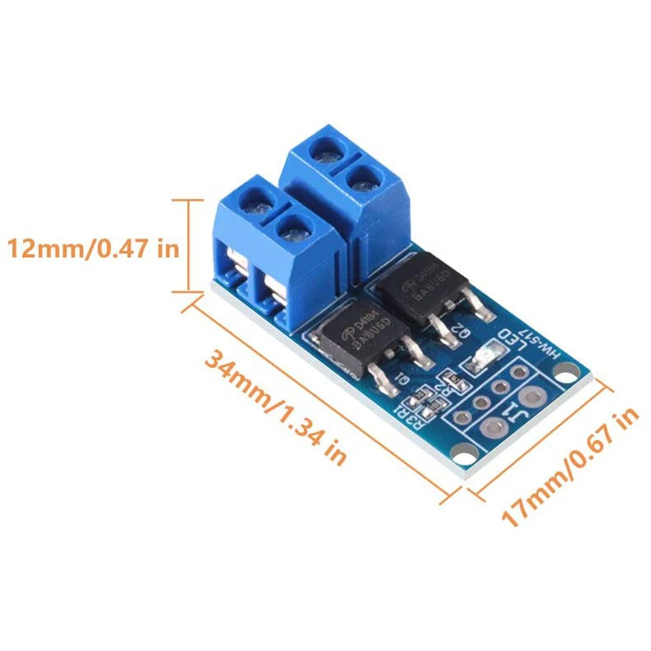 15A 400W MOS FET Trigger Switch Drive Module PWM Regulator Control Panel for arduino DC 5V 12V 36V