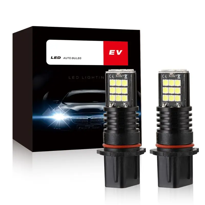 DC12V-P13W-24LED лампы автомобиля противотуманные фары пара белый светильник Замена для вождения автомобиля