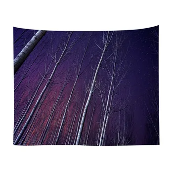 

Tapestry Wall Hanging Night Sky Galaxy Forest Starry Home Decoration Tapestry For Bedroom Dorm Living Room