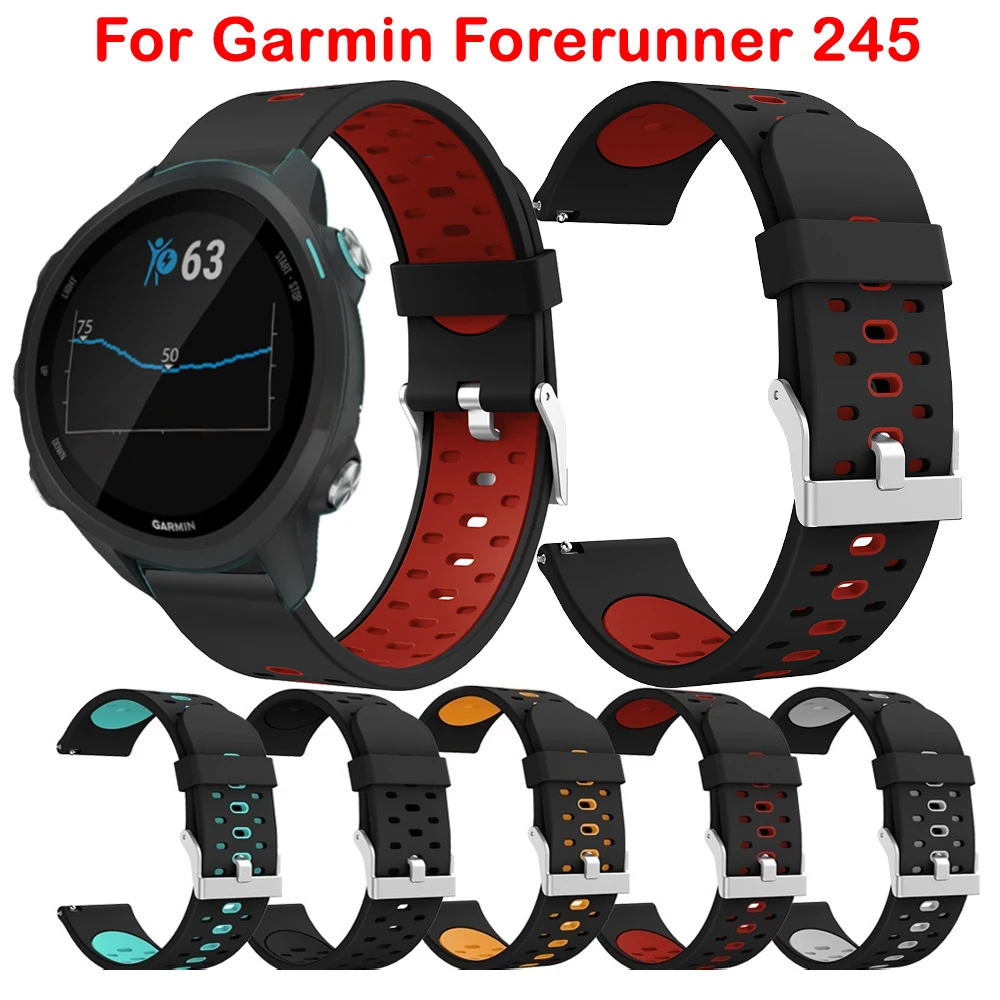 Ремешок сменный спортивный для смарт часов Garmin Forerunner 245 м 645|Смарт-аксессуары| |
