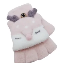 Детские Зимние красивые универсальные хлопковые перчатки с героями мультфильмов, теплые От 3 до 7 лет