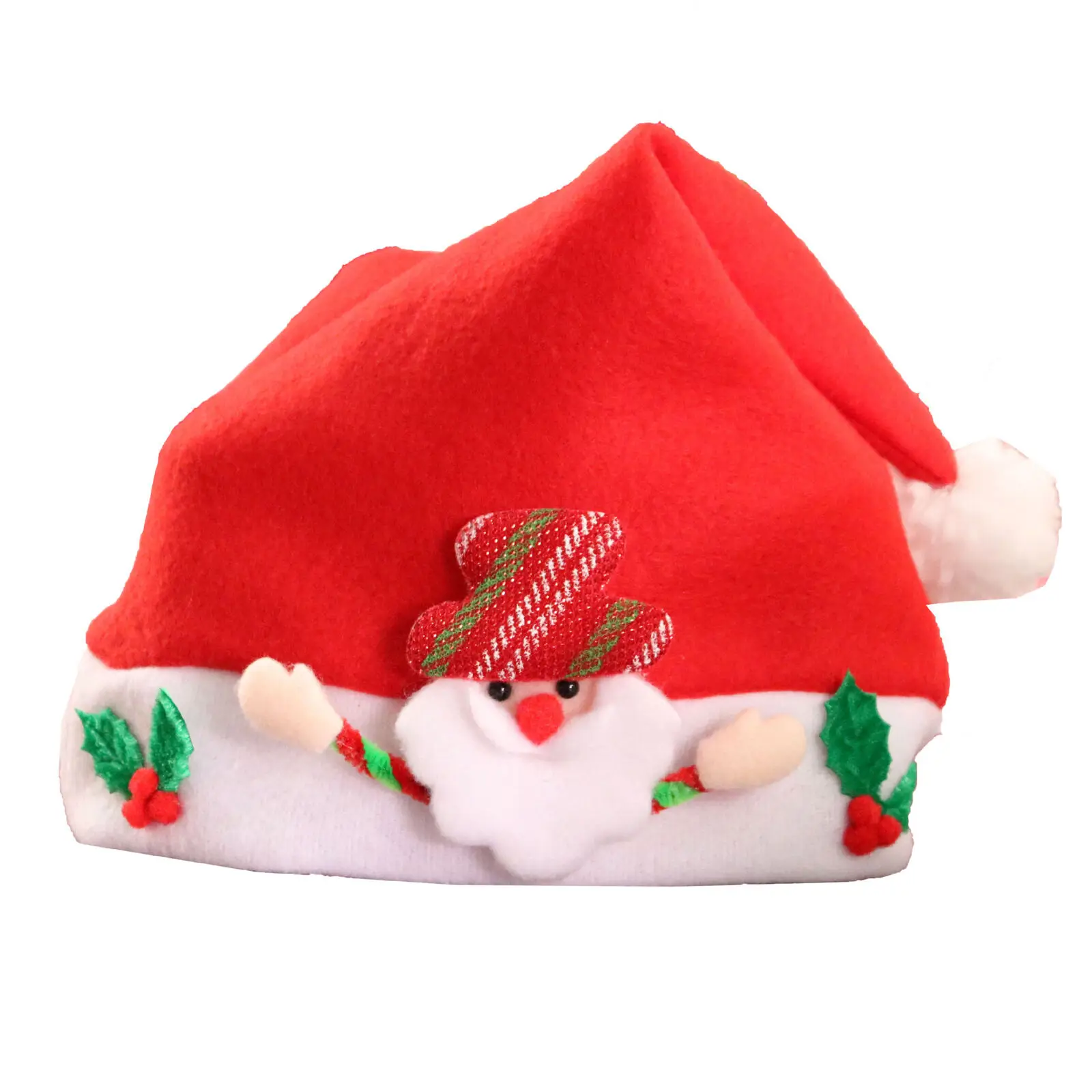 Модная детская Рождественская шапка, рождественские Семейные шапки Санта-Клауса, подарок для детей, малышей - Цвет: Raising old man