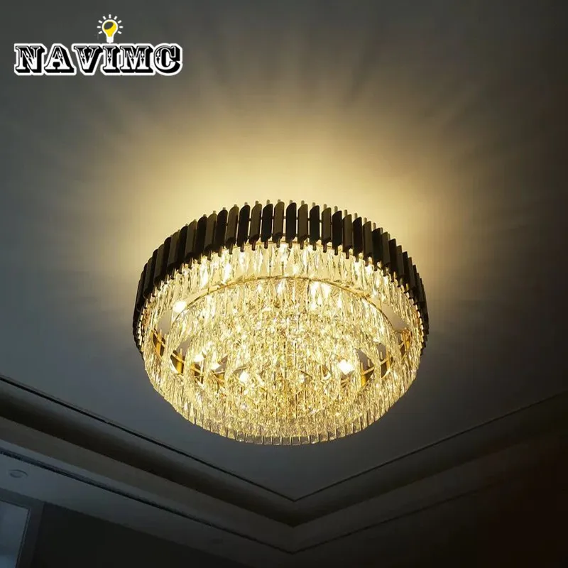 Роскошные украшения для волос кристалл Lichtpunt Ronde современный светодиодный slaapkamer Kroonluchters