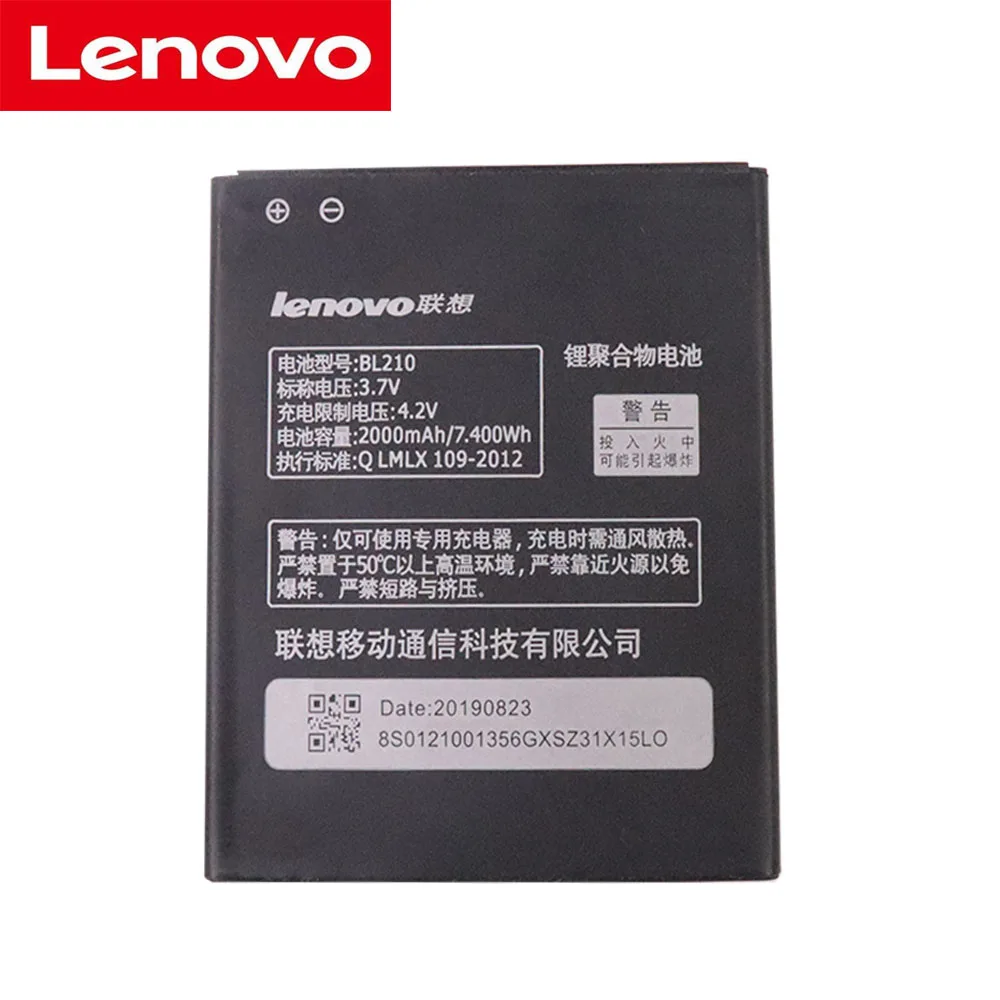 

High Quality 2000mAh BL 210 BL210 Battery for Lenovo A536 A606 S820 S820E A750E A770E A656 A766 A658T S650 Phone Replace battery