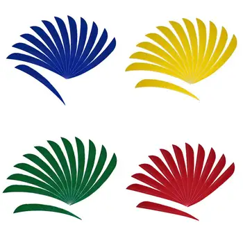 

48pcs 5Inch Archery Arrow Feather Turkey Feathers Fletching Fletches Targeting Practice Arrow Feathers for Compound Recurve Bow