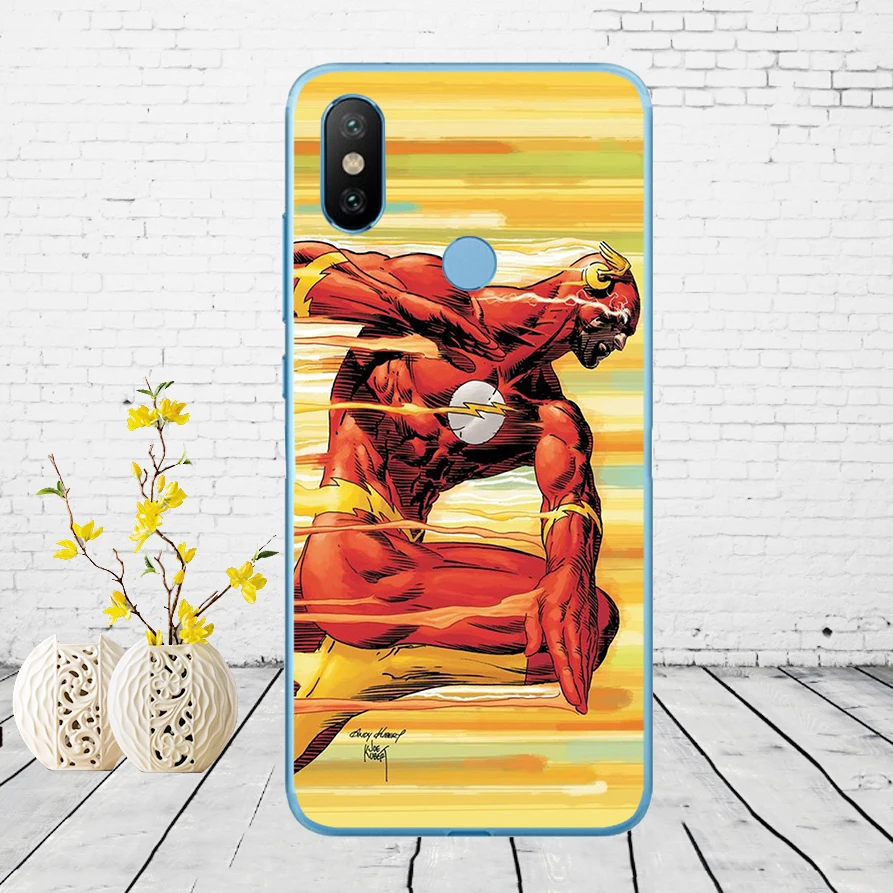 20D Бэтмен Супермен flash Wonder Woman Человек-паук Мягкий силиконовый чехол для Xiao mi Red mi 6 6a mi 8 a2 lite note 5 6 pro 7 Case - Цвет: 1