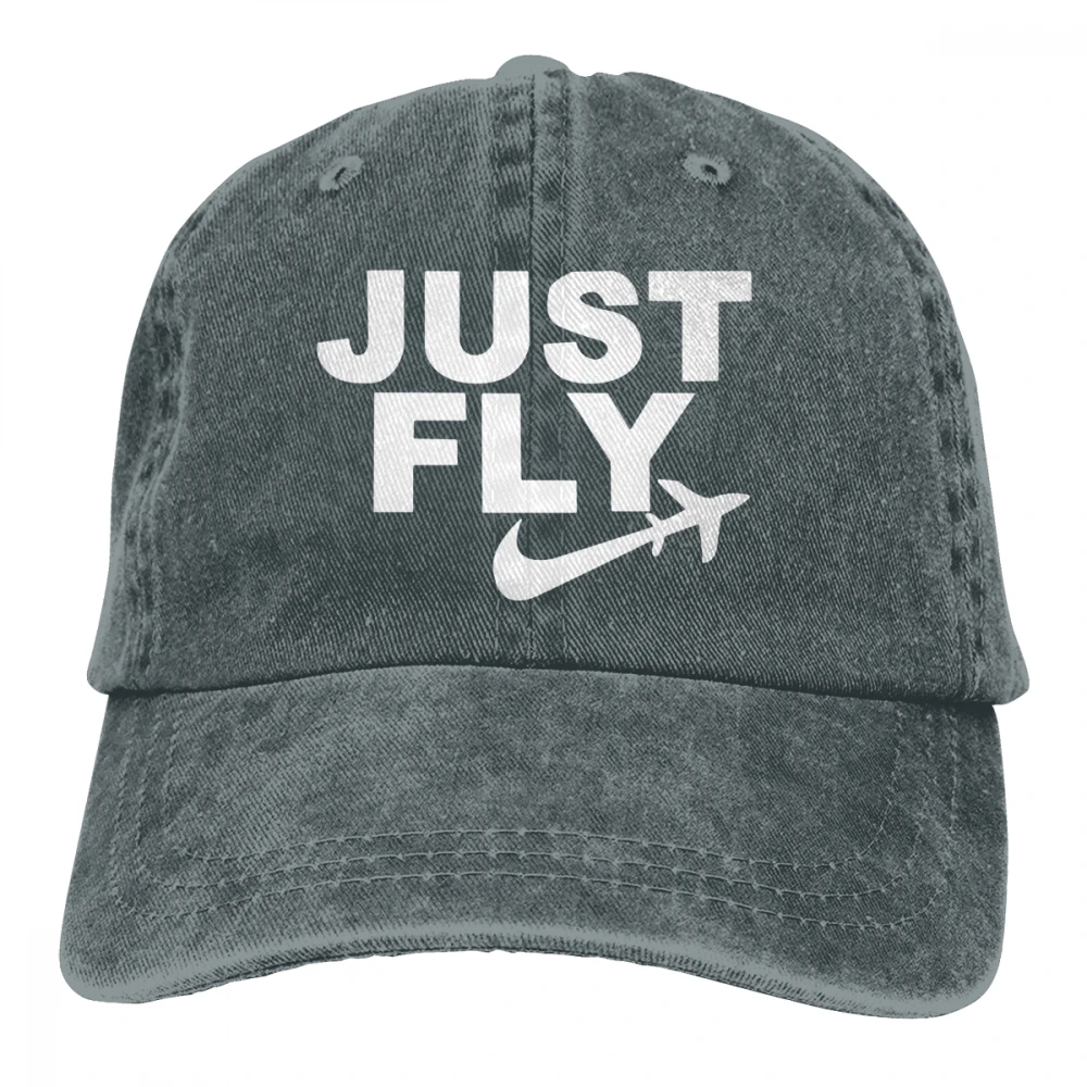 Просто Fly Casquette черные унисекс Мужские Женские джинсовые бейсболка с ремешком кепки регулируемые Гольф папа шляпа