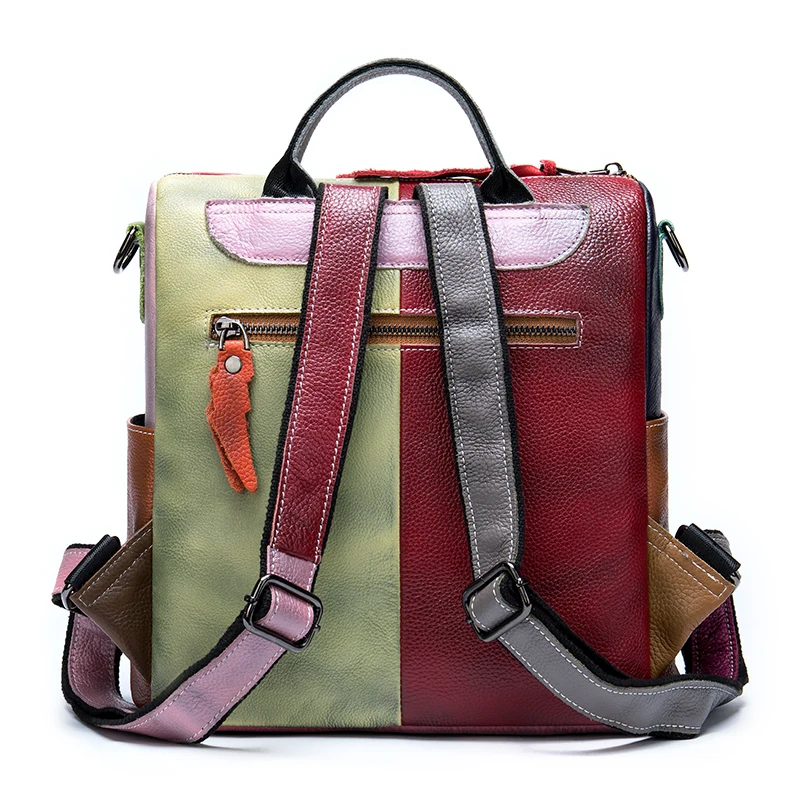 Wetsal Backpack Women Genuine Leather 