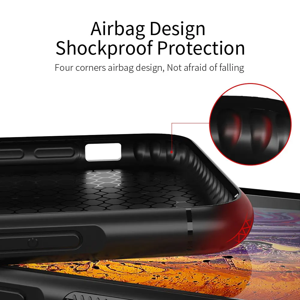 Роскошный чехол Essager для iPhone Xs Max X Xr 8 7 Plus Мягкая силиконовая задняя крышка из ТПУ