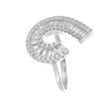 

Кольцо из серебра с фианитами R00842