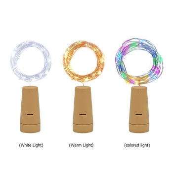 

1m 10LED Copper Wire String Lamps Bottle Cork Battery Wedding Party String Light Romantic Holiday Lights Outdoor Lighting