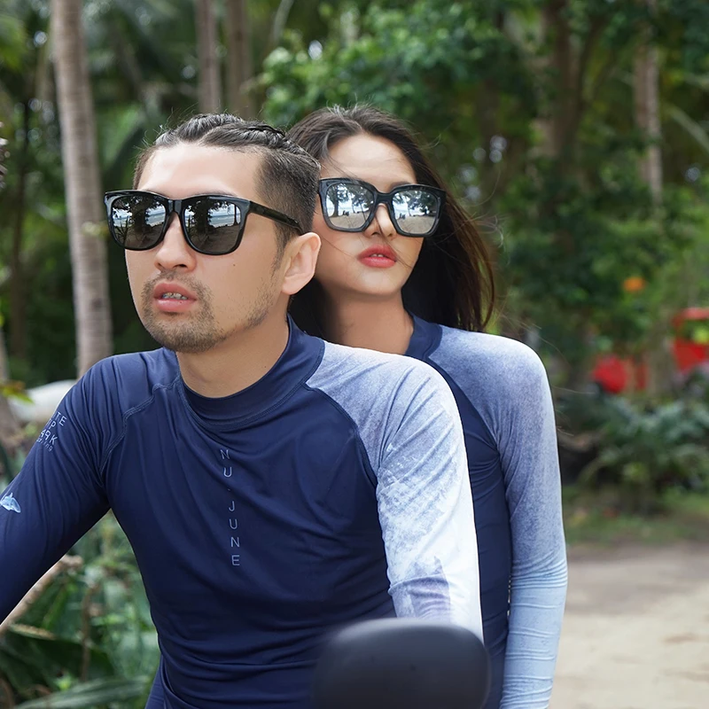 Nu June Rashguard женский купальный костюм с длинным рукавом принтом топ для серфинга