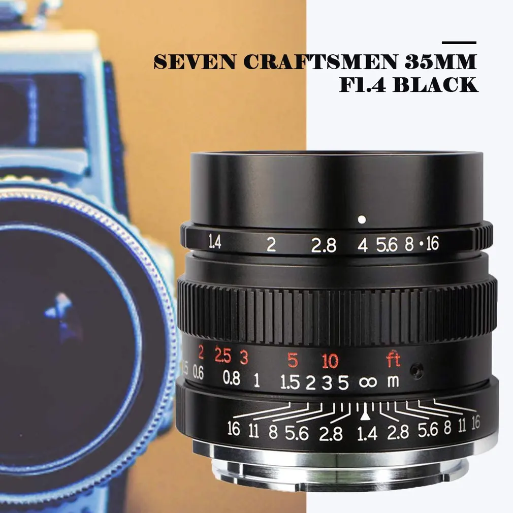 35 мм F1.4 полный известность объектив для Sony Emount камер, таких как A7 A7II A7R A7RII A7S A7SII A6500 A6300 A6000 A5100 A5000
