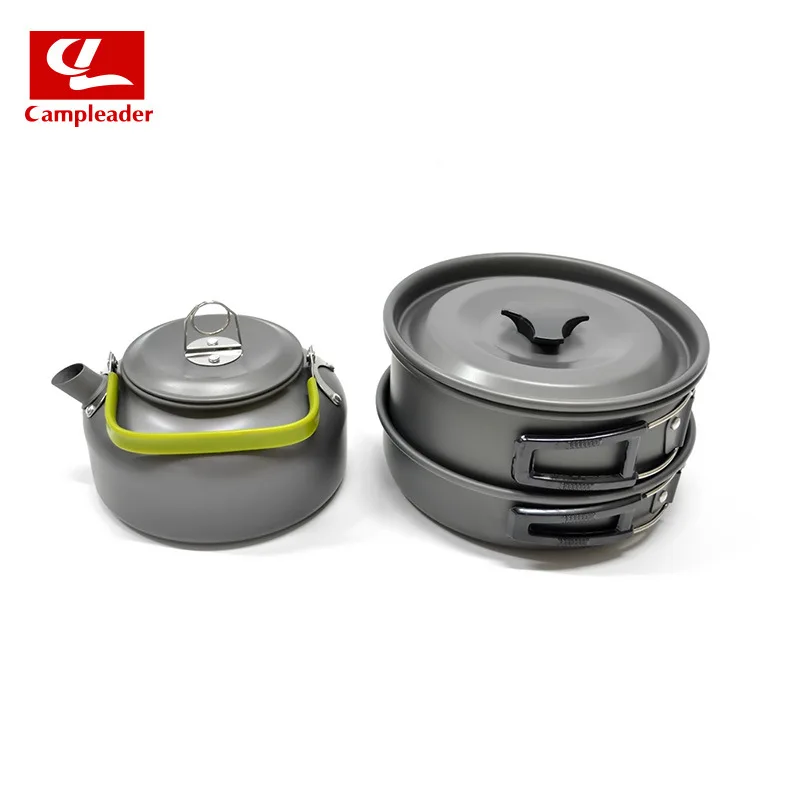 Camping Cookware boiling pot pan set outdoor fry pan camping Ultralight Aluminum Alloy portable Outdoor Cooking Picnic Tableware