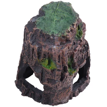 

New Aquarium Decoration Rock Cottage Cave Stone Hidden Rock Cave For Fish Tank