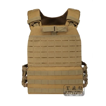 

Tactical CrossFit Plate Carrier Weighted Vest For Training Fitness Running Sports Adjustable MOLLE Modular Quick Release Vest CB