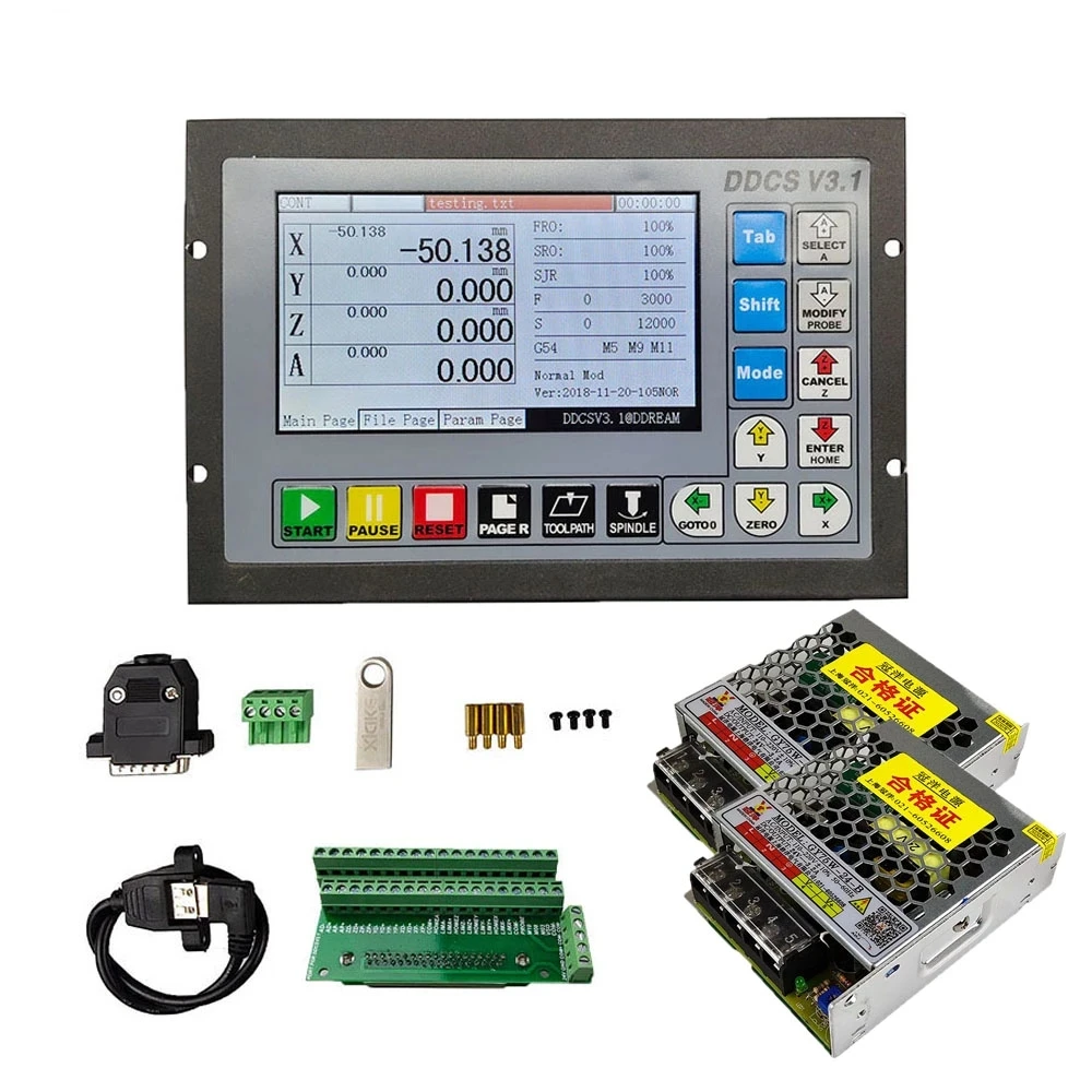 

Обновленный контроллер DDCSV3.1 3/4 axis 500Khz G code off-line для замены USB NC контроллера Mach3 для сверления и фрезерования NC