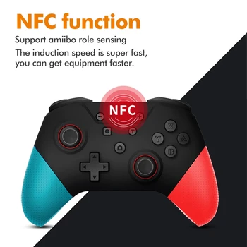 

Bluetooth Wireless Gamepad Controller with NFC Functions 6-Axis and 3D Joysticks for Switch Pro Console-Green