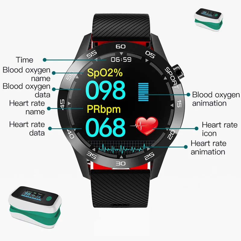 US $29.75 CHOTOG Smart Watch Men Body Temperature Music Control Smartwatch Waterproof Heart Rate Fitness Tracker Women Full Touch Clock