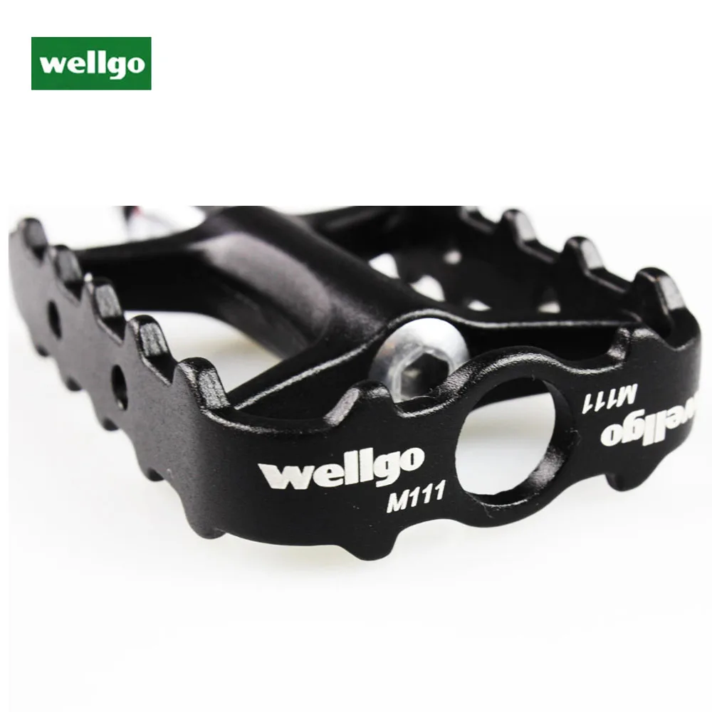 Günstige DU Versiegelt Lager Mountainbike Pedal MTB Pedale Ultraleicht Pedal 228g Radfahren Pedale Fahrrad Zubehör Wellgo M111