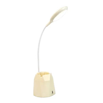

Touch Dimmable With Pen Holder Flexible Hose Reading Light Rechargeable LED Table Lamp Eye Protection Study USB Port Dormitory