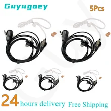 

Audifonos Motorola Lot Air Tube Earpiece Headset PTT Mic for Motorola MTH650 MTH800 MTH850 MTP850 Walkie Talkie Earphone Part