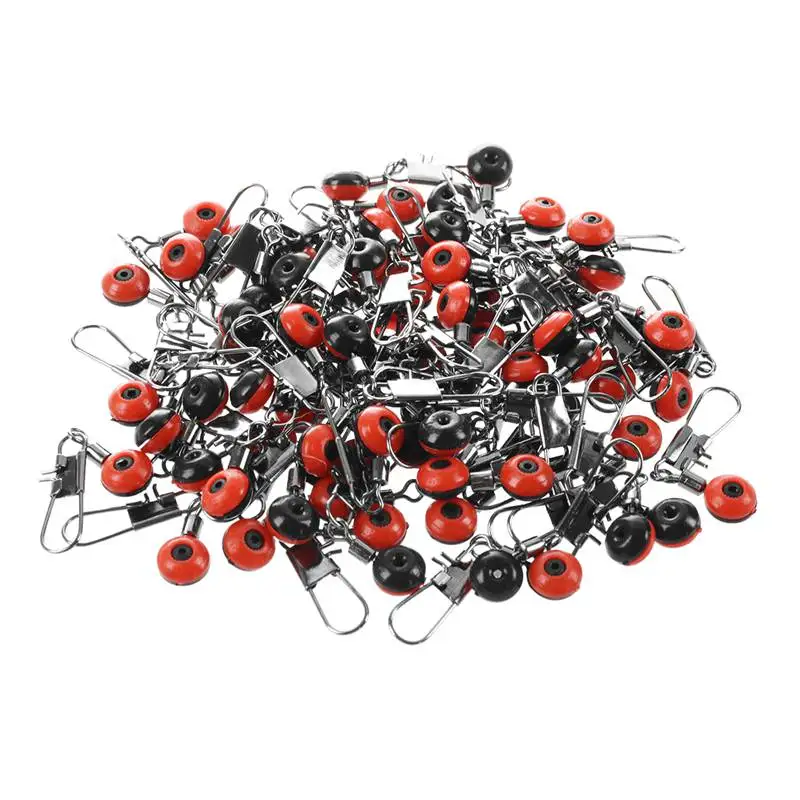 

100X Fast Bead Swivel Swivel Safety Carabiner Float Adapter New