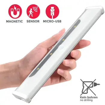 

Ultraviolet disinfection plus lighting sensor lamp Multifunctional self-adhesive wall cabinet cabinet light smart home