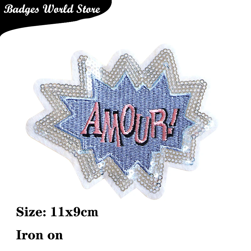 30 Pcs/Lot Sequin Patches Iron on Patch for Jacket Jeans Backpack Stickers  Girl Sewing Supplies Cloth Decoration Style Random