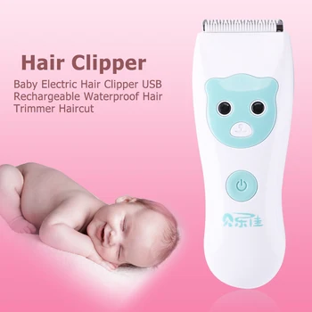 

Baby Hair Trimmer Quiet Waterproof Electric USB Clipper for Adult Kids Home