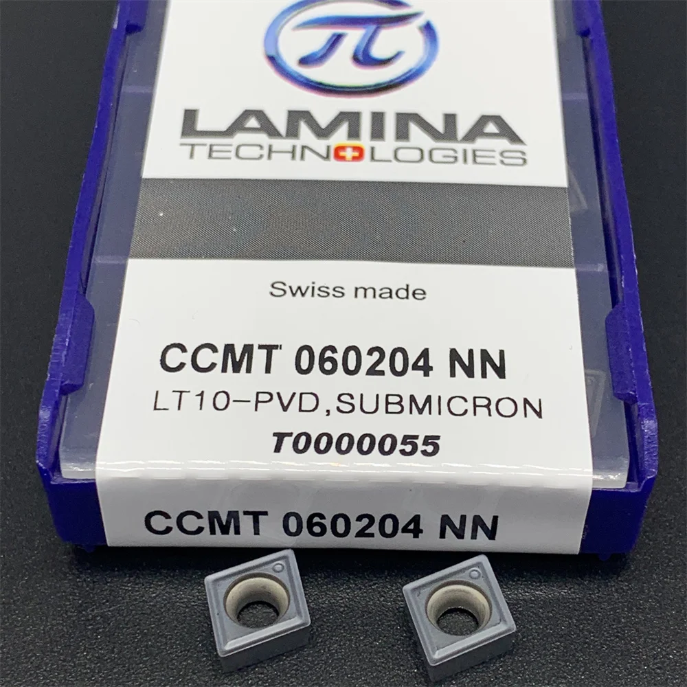 라미나 CCMT 060204   NN LT10-PVD 원통형 선삭 공구 CCMT 060204   NN LT10-PVD PVD 카바이드 블레이드 CCMT