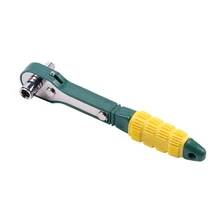 1pc mini 1/4 hexagonal bidirecional torque chave de fenda haste ajustável rápida catraca chave soquete ferramentas reparo