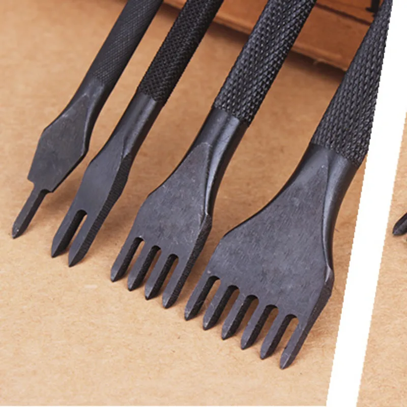 3/4/5/6mm leather hole punches Spacing tool DIY handmade Leathercraft Lacing Stitching sewing High-grade steel crafted Cutter leather hole punch,leather craft tools,leather sewing tools